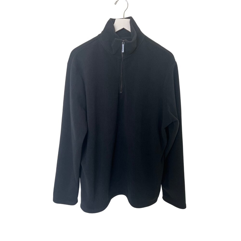 Knocker Activewear Black Quarter-Zip Fleece Pullover